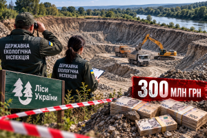 12-метрові кар’єри на Буковині: екоінспектори виявили масштабний незаконний видобуток гравію на 300 мільйонів гривень