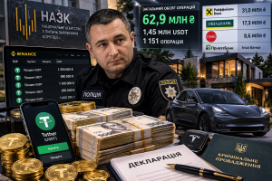 Криптомільйонець у погонах: оперуповноважений з Київщини «накрутив» 62,9 мільйона гривень через P2P-обміни